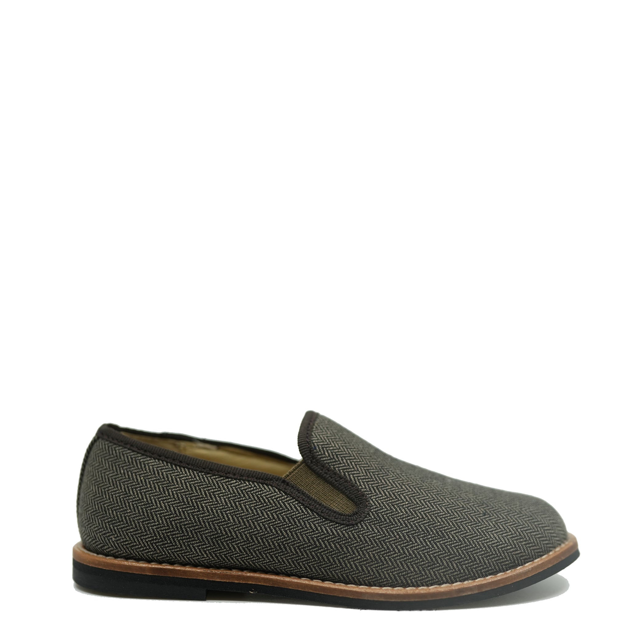 Blublonc Brown Herringbone Smoking Loafer Shoes for Men - Classic Casual & Formal Slip-Ons - Perfect for Office, Wedding & Evening Events