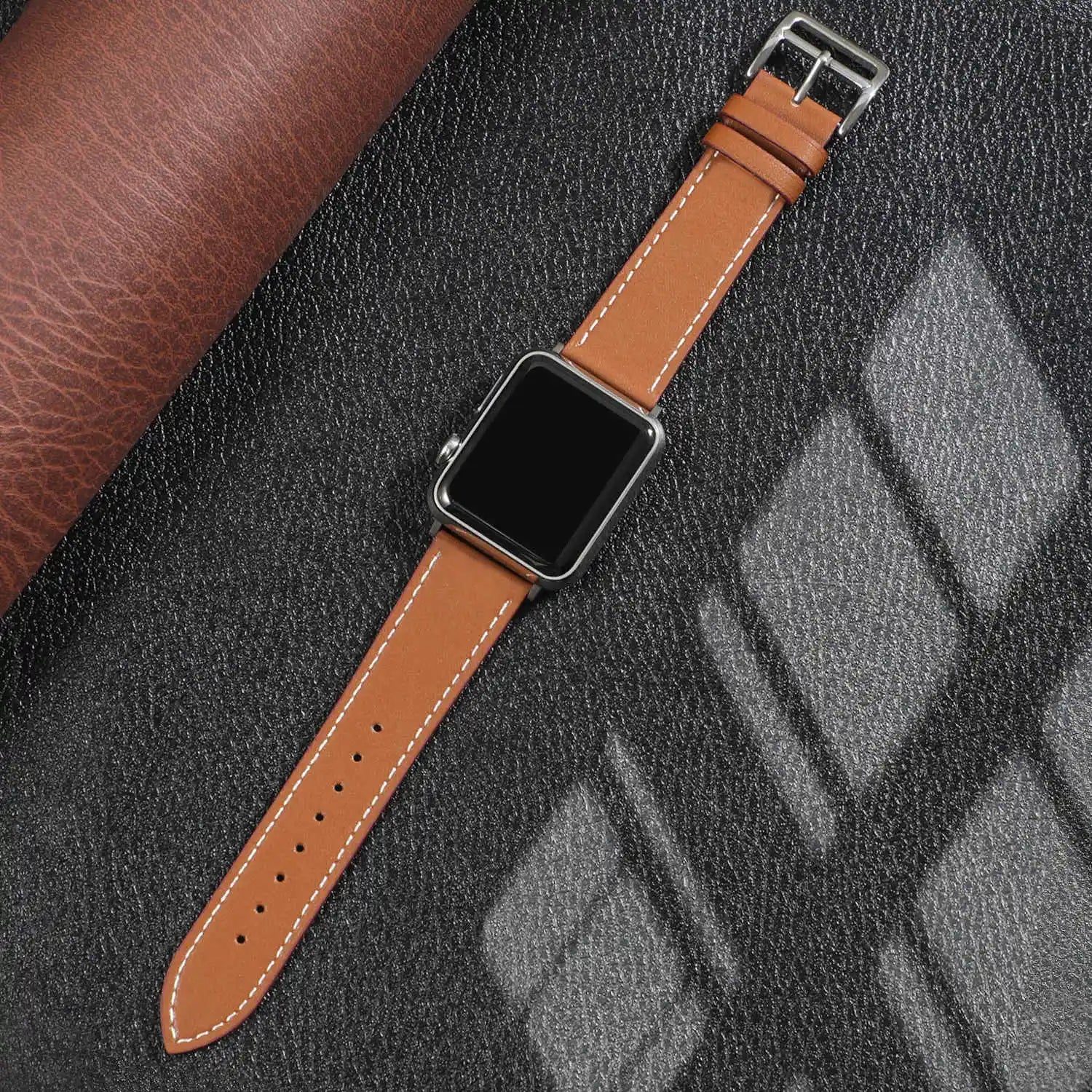Classic Single Tour Leather Watch Straps - Genuine Leather Replacement Bands for Men & Women - Perfect for Dress Watches, Casual Wear & Everyday Use