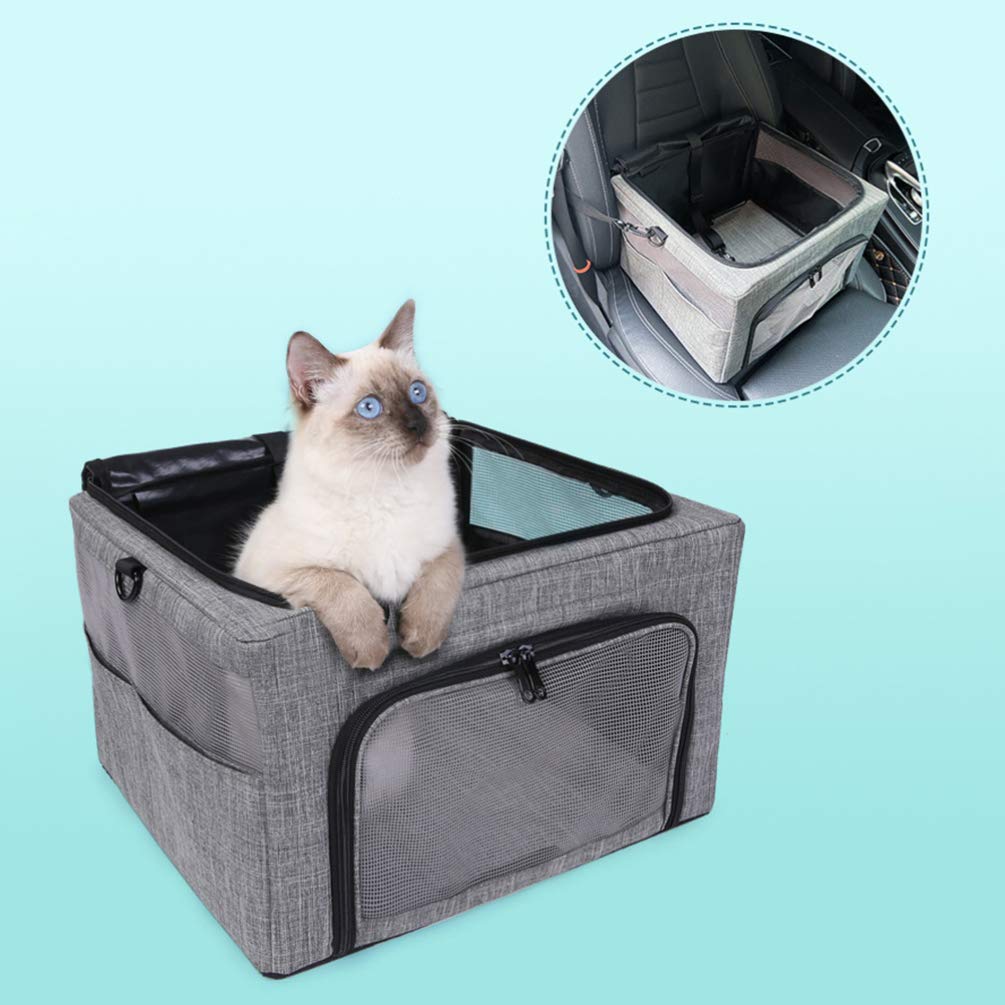 POPETPOP Breathable Mesh Pet Carrier Bag for Dogs & Cats - Lightweight Outdoor Hiking Backpack, Travel-Friendly Puppy & Kitten Carrier - Perfect for Camping, Hiking, Beach Trips and Vet Visits