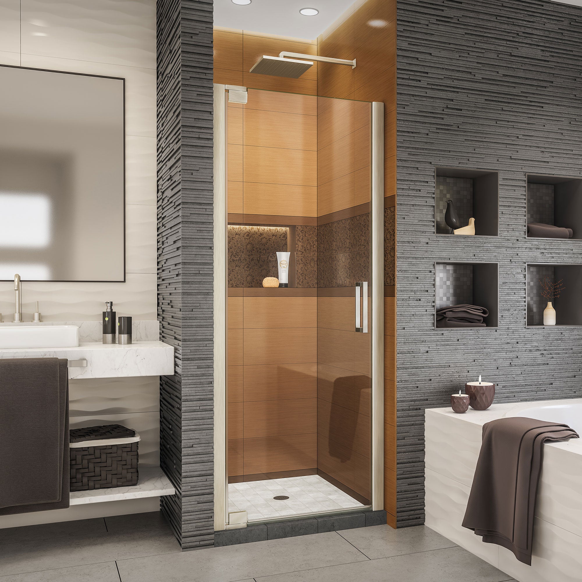 DreamLine Elegance LS Frameless Pivot Shower Door - 30.5