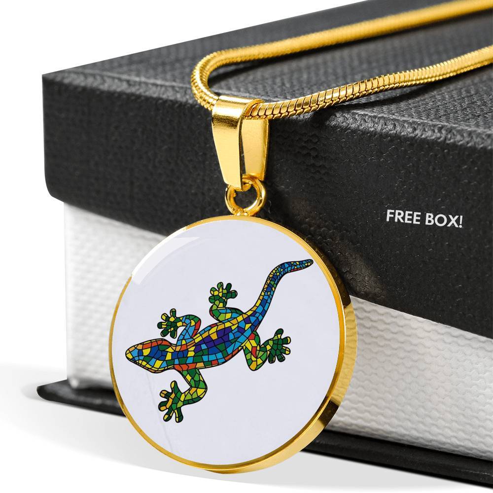 Lucky Gecko Pendant Necklace for Women - Cute Animal Jewelry Gift for Her - Perfect for Birthday, Anniversary & Everyday Wear