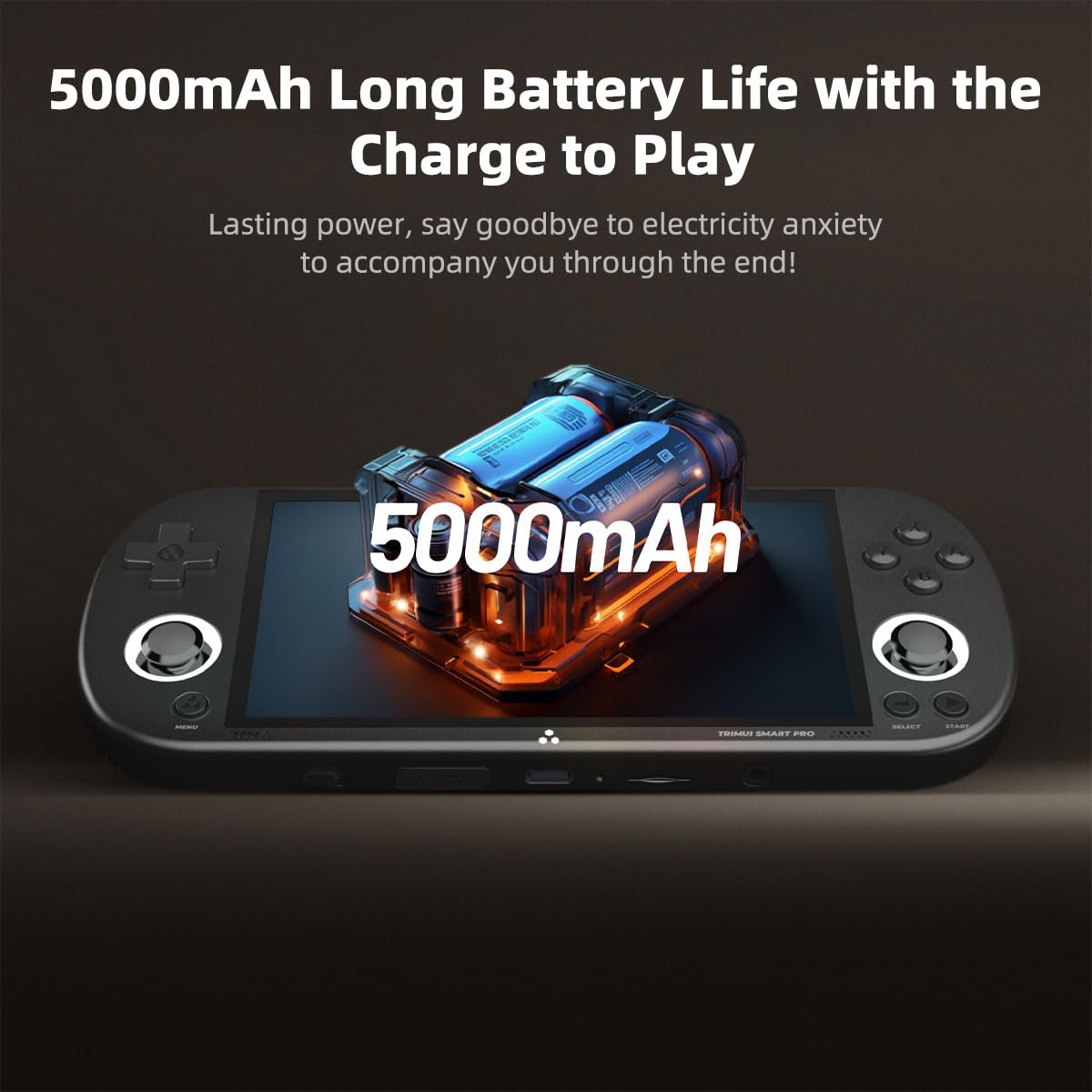 **Smart Pro Retro Game Console - 4.96-Inch 720x1280 IPS Screen, Built-in 64GB TF Card, 5000mAh Battery, Supports Multiple Emulators - Portable Handheld Gaming Device for Travel & Home Entertainment (Black)**    **Usage Scenarios:** Perfect for nostalgic gaming on the go, long flights, road trips, or cozy home gaming sessions with classic titles.
