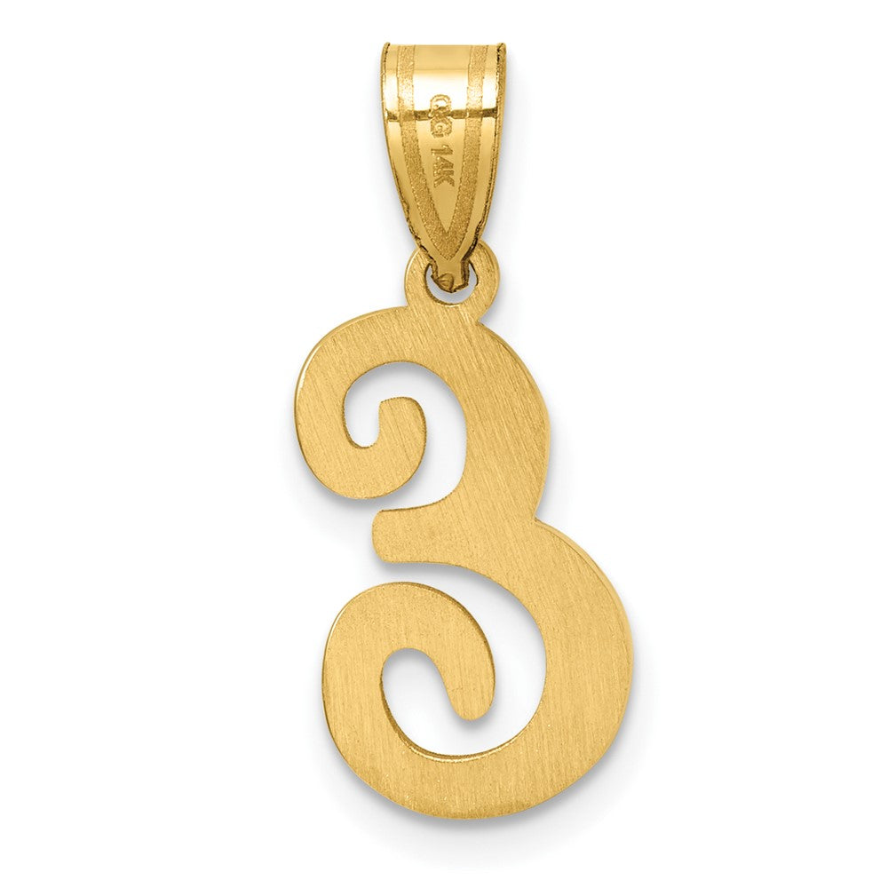Gold Large Letter E Script Initial Pendant Necklace - Elegant Monogram Jewelry for Women | Perfect for Birthdays, Anniversaries & Personalized Gifts (Model YC1540E)