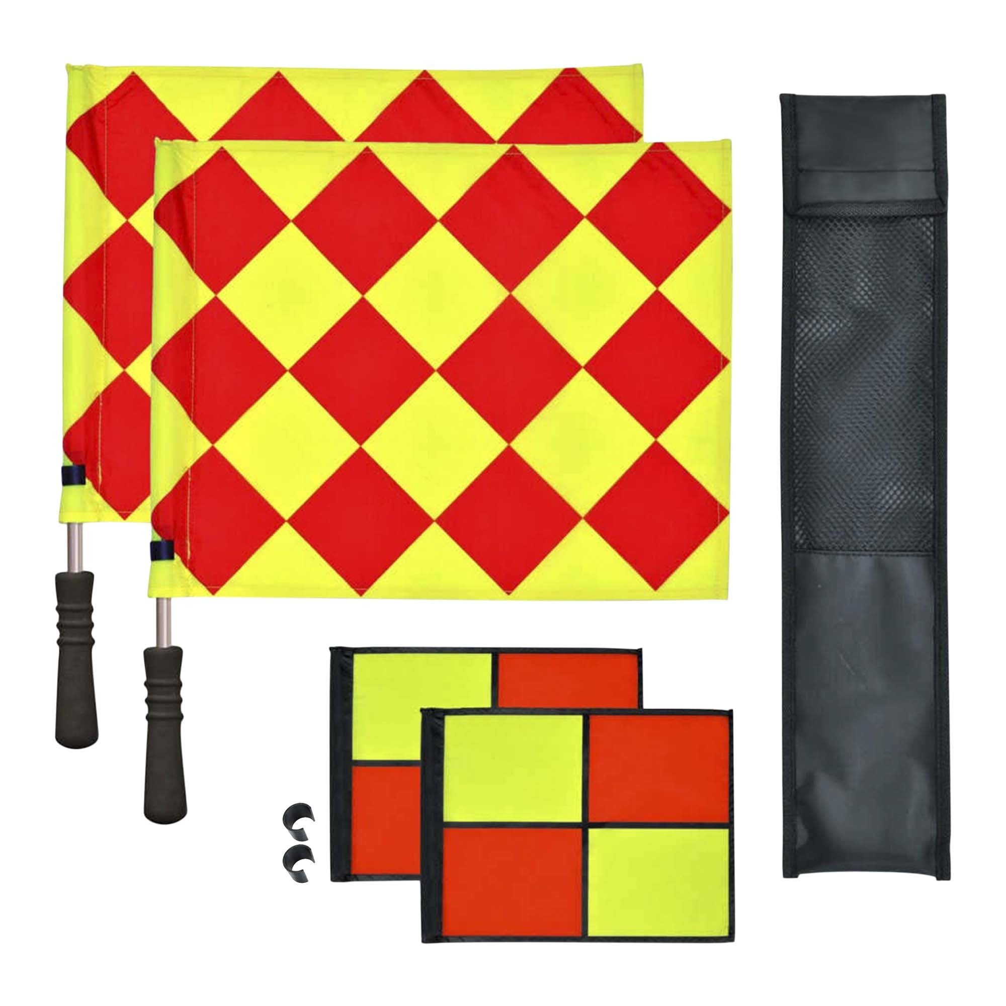 Classic Pro Linesman Flags - High Visibility Referee Flags for Football, Soccer & Rugby - Perfect for Coaches, Referees & Sports Enthusiasts