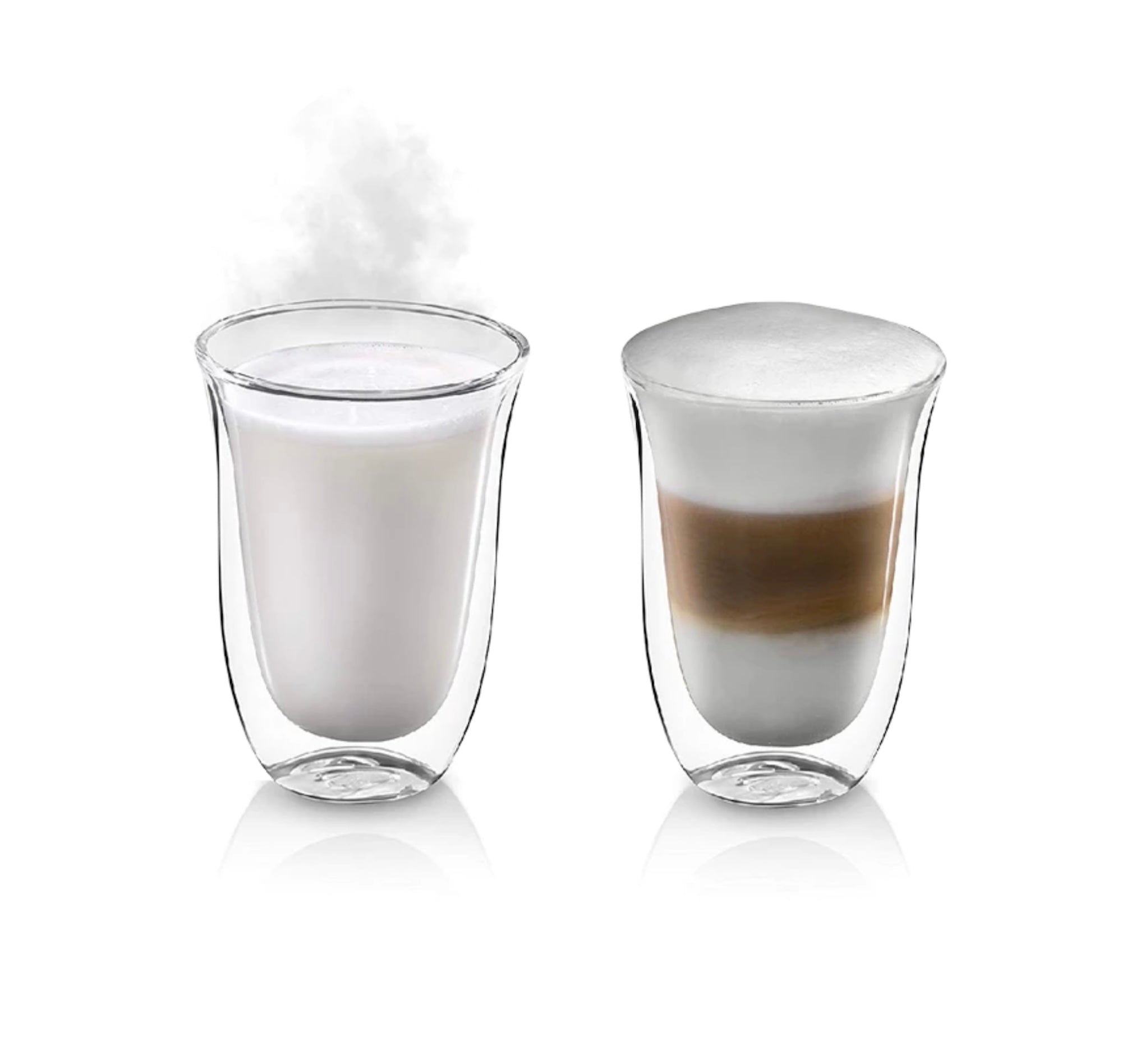Double Wall Latte Macchiato Glass Set of 2 - 200ml Heat Resistant Coffee Cups for Espresso, Cappuccino & Hot Beverages - Perfect for Home, Café & Office Use