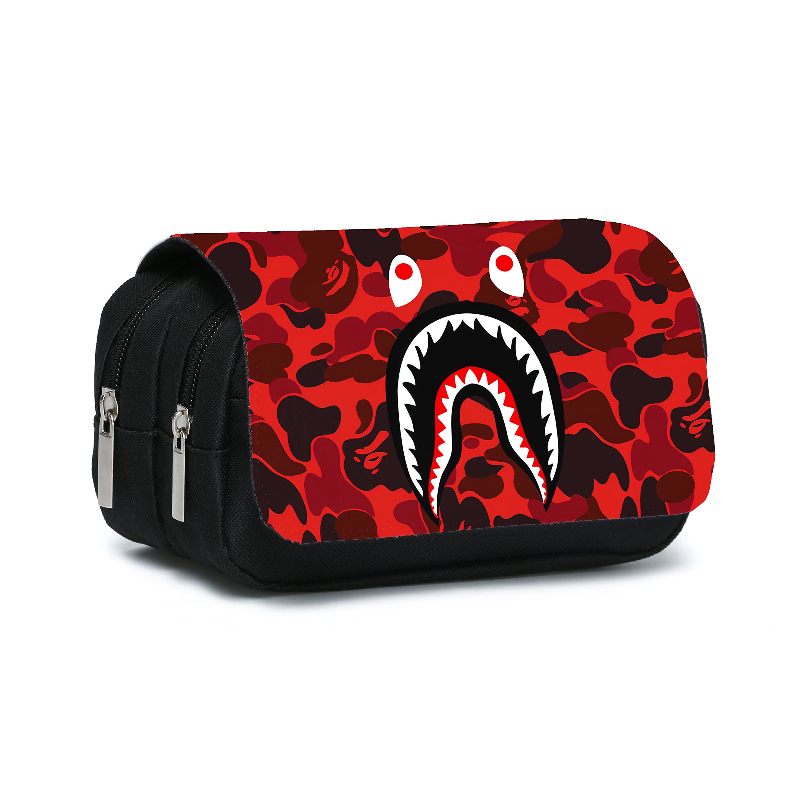 Red Camo Pencil Case - Large Capacity Multifunctional Pencil Pouch Organizer for School, Office & Travel - Perfect Gift for Teens & Adults