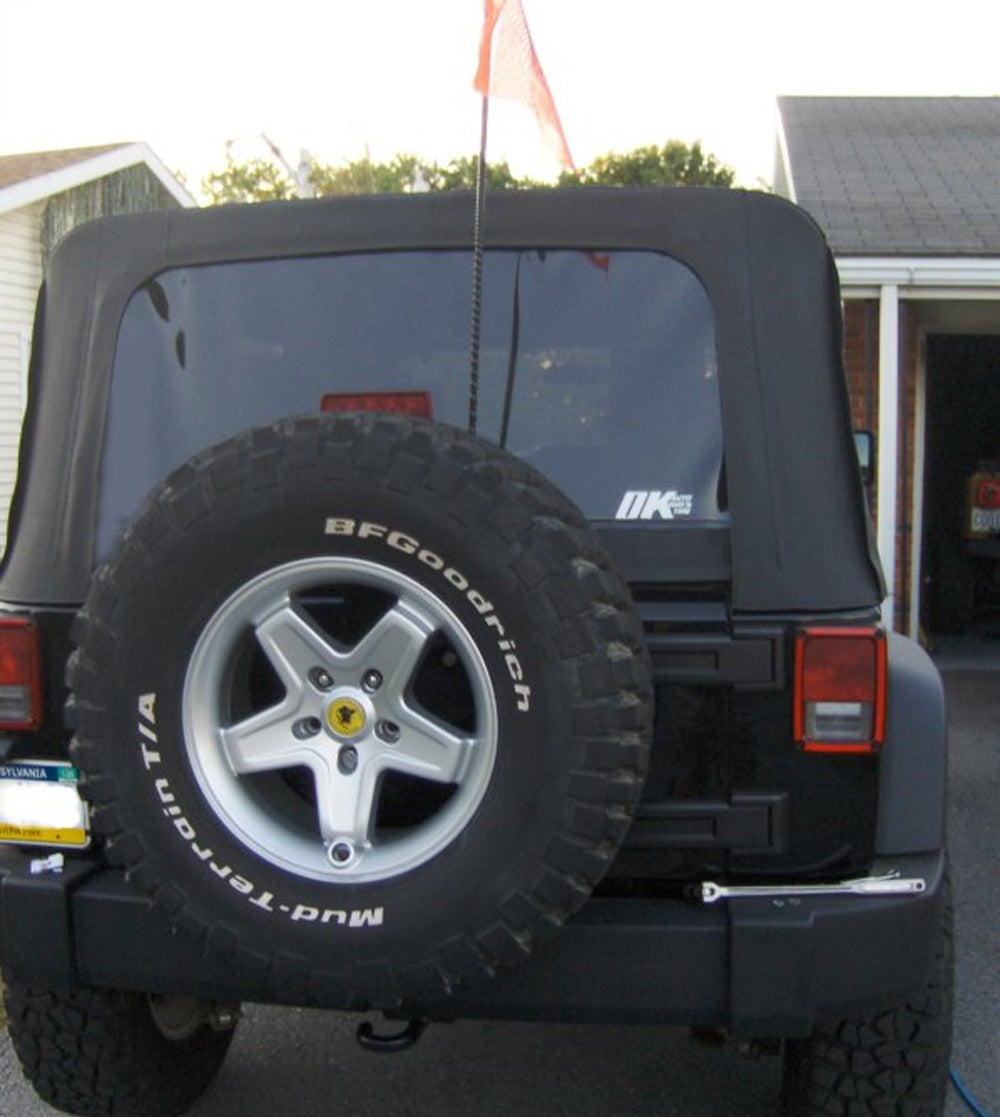 Heavy Duty Dual CB Antenna Mounting Bracket for 2007-2018 Jeep Wrangler JK Unlimited - Durable Off-Road Accessory for Jeep Enthusiasts - Perfect for Adventure, Camping & Off-Road Communication