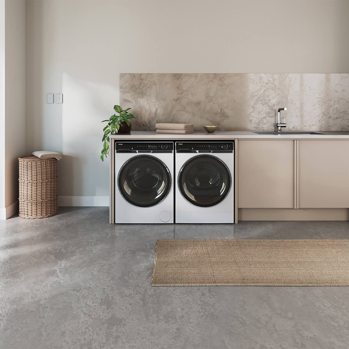 Haier 600 Series 10kg Heat Pump Dryer - Energy Efficient, White (HDHP10PXW1) for Home & Laundry Room Use