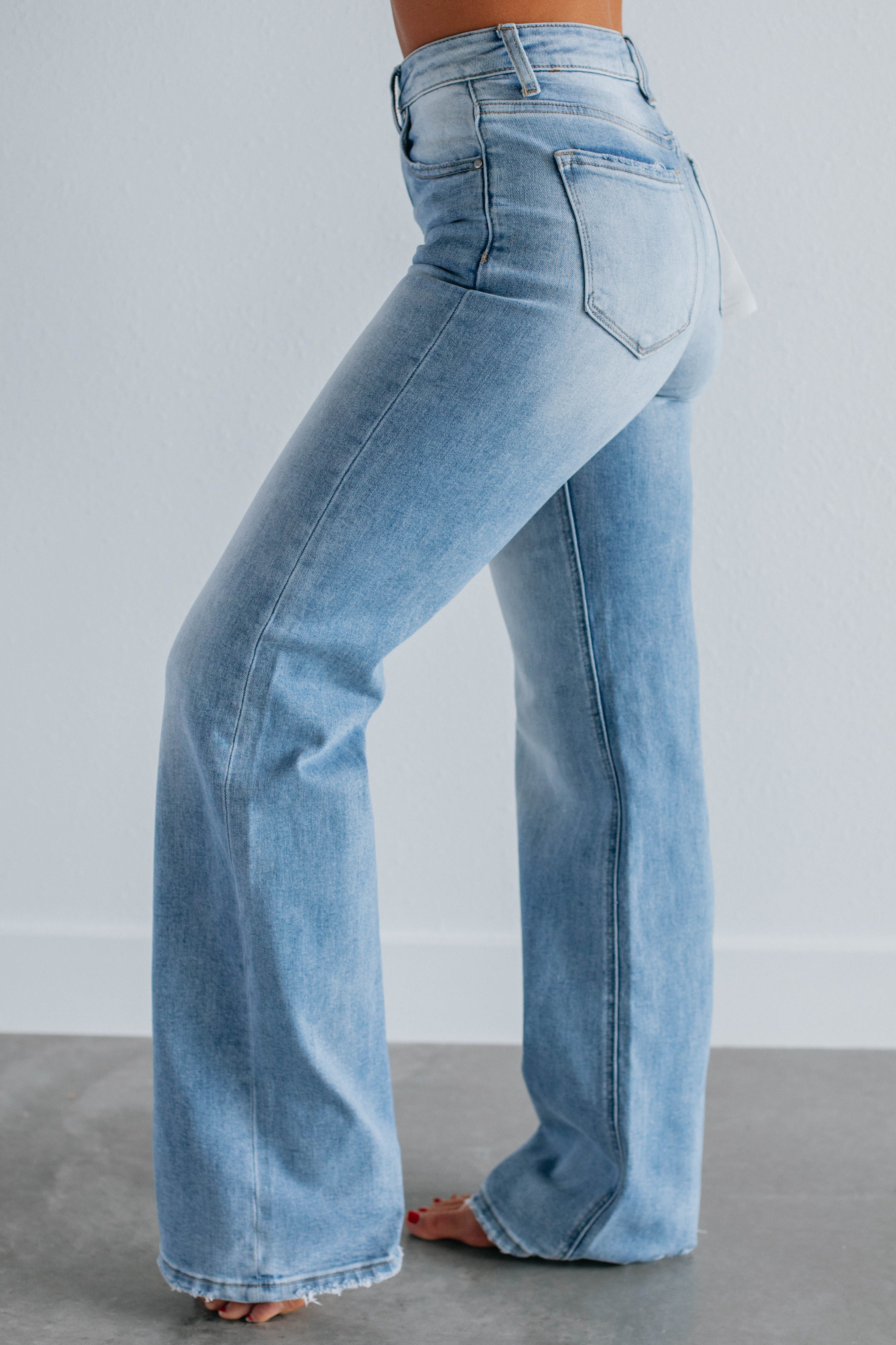Jenea Risen Jeans - Medium Wash Distressed Denim Pants for Women | Comfortable & Stylish for Casual Wear, Dating, and Office Outfits