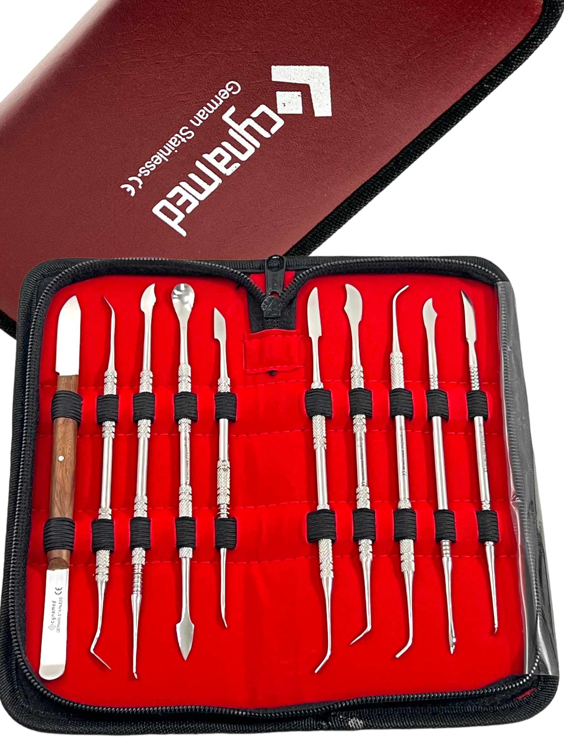Premium Wax Carving Tools Set - 10-Piece Stainless Steel Wax & Clay Sculpting Kit with Double-Ended Dental Tools for Jewelry Making, Candle Carving, Modeling & DIY Crafts - Perfect for Artists, Dentists & Hobbyists