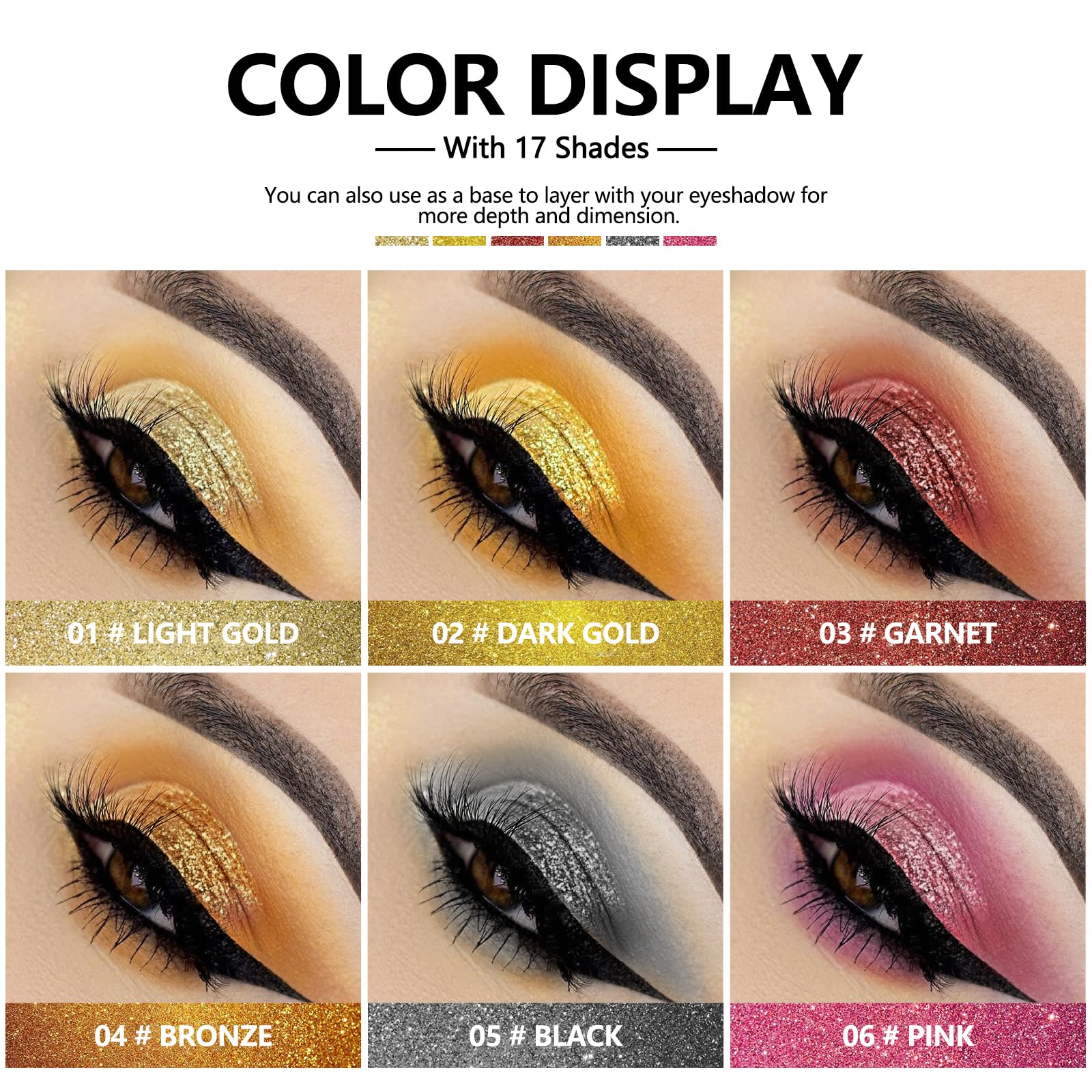 Sparkling Liquid Eyeshadow - Long-Lasting, Quick-Dry & Shimmer | Perfect for Party & Night Out