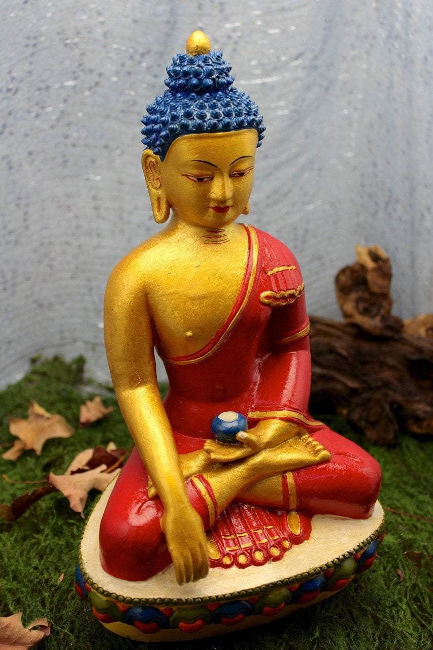 12 Inch Shakyamuni Buddha Statue - Handcrafted Meditation Buddha Sculpture for Home Altar, Yoga Studio & Spiritual Decor
