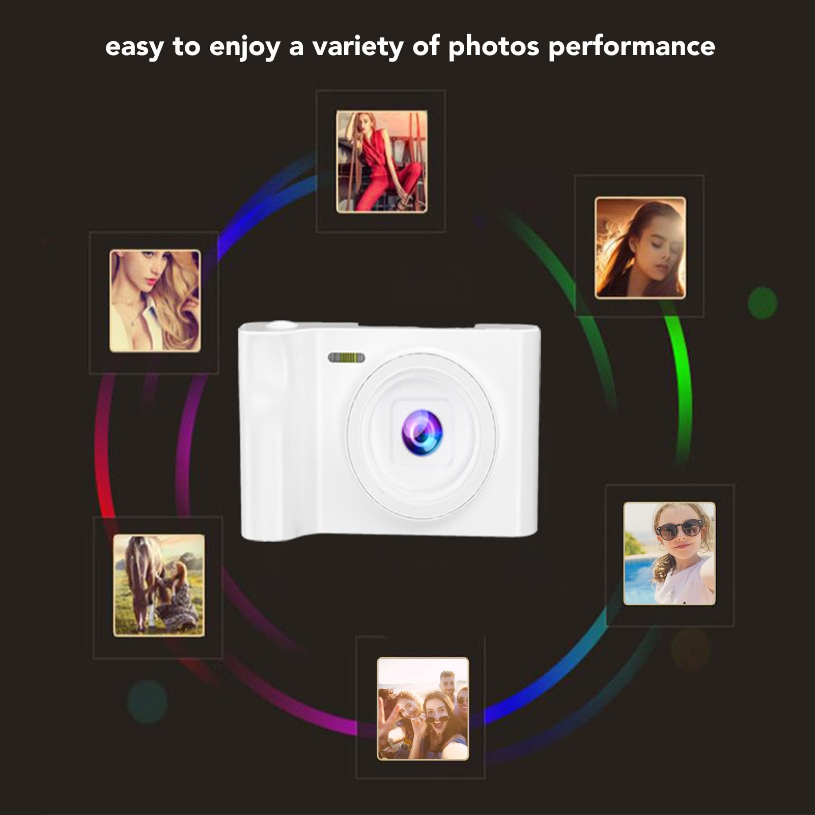 2.8 Inch 1080P HD Digital Camera with 8X Zoom - 20MP Vlogging Camera for YouTube, Travel & Daily Use | Compact Portable Video Camera for Teens, Beginners & Adults
