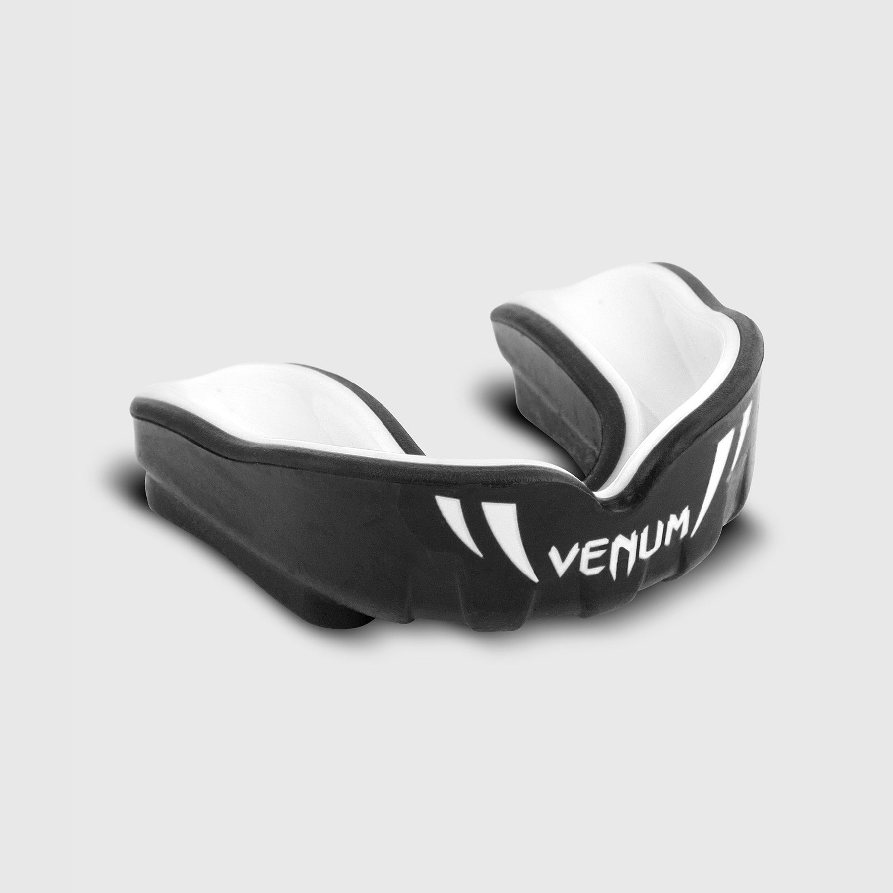 Venum Challenger Kids Mouthguard - Black & White - Perfect for Youth Boxing, MMA, and Martial Arts Training