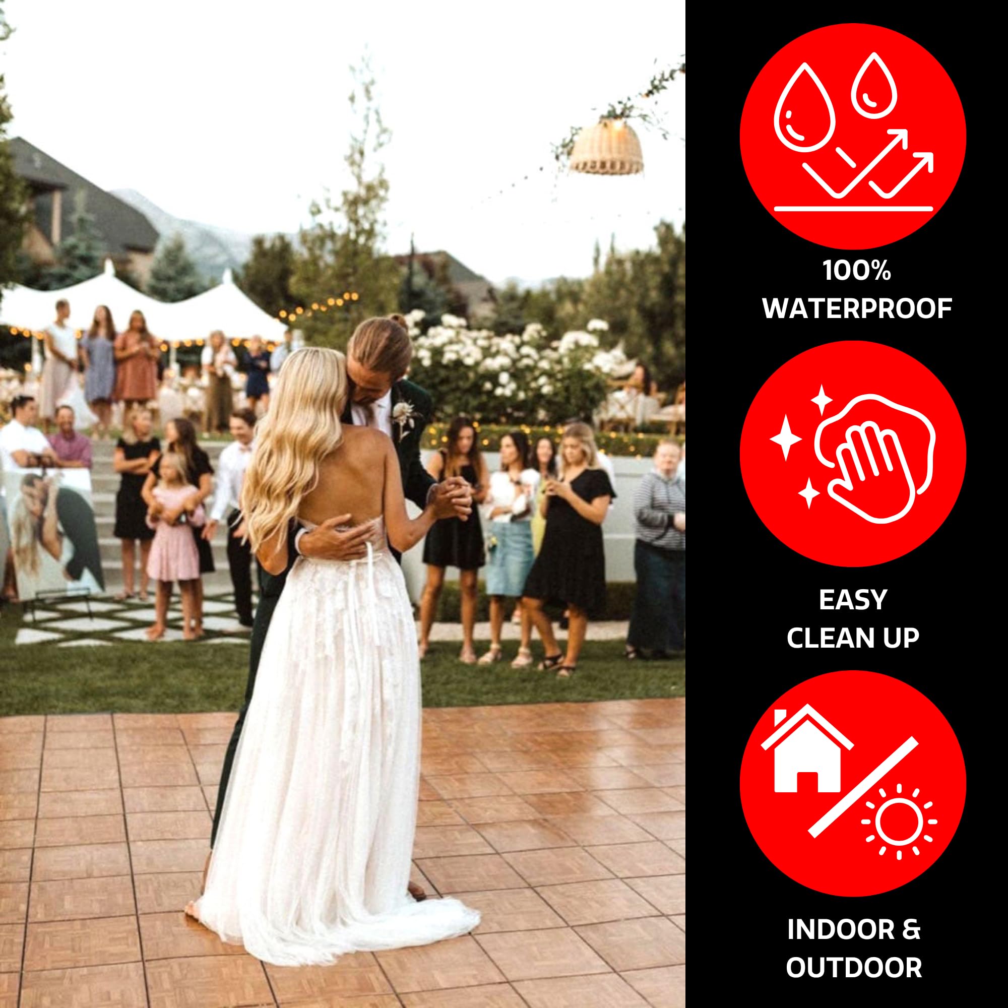Big Floors Portable Dance Floor Kit - Non-Slip Dance Mat for Home Practice, Studio & Performance | Perfect for Ballet, Tap, Jazz & Hip Hop