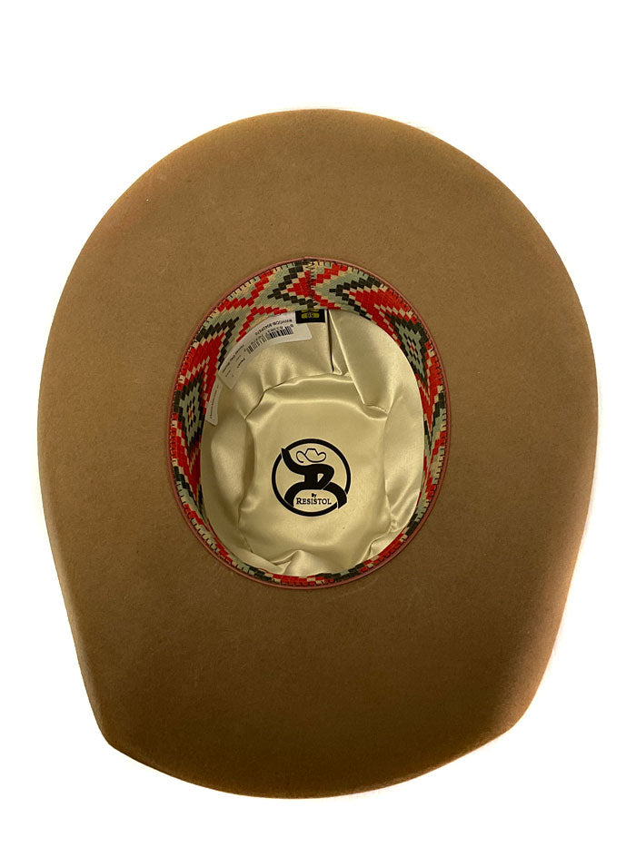 Resistol RWHODM 9042P5 Hooey Day Money Western Felt Cowboy Hat in Pecan Brown - Perfect for Rodeo, Country Music Festivals & Outdoor Adventures