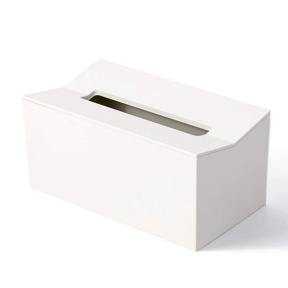 ZXY-NAN White Wall Mounted Tissue Box Cover Holder - Decorative Storage Container for Paper Towels, Napkins & Wipes - Perfect for Kitchen, Bathroom & Office Organization (Home Decor)