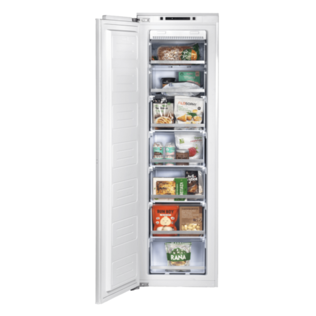 Artusi 200L Integrated Column Freezer Reversible Door AINT4100 - Energy Efficient Stainless Steel Freezer for Restaurants, Bars & Home Kitchens - Perfect for Food Storage & Beverage Cooling