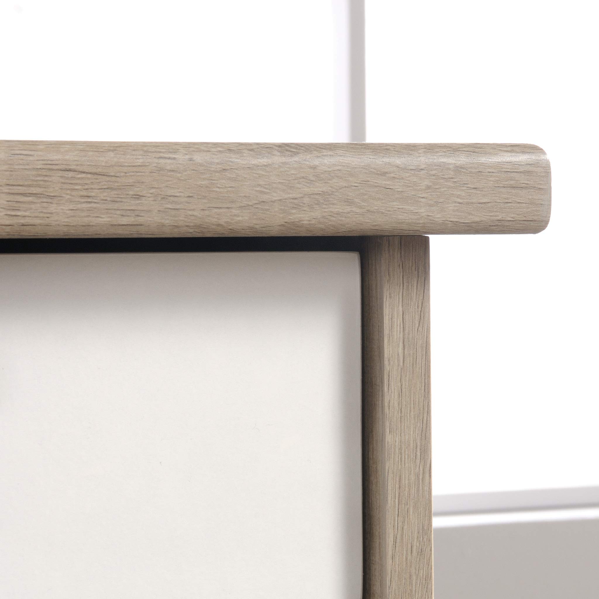 Sauder Anda Norr Executive Desk - Sky Oak Finish - Modern Office Desk for Home & Business Workspaces