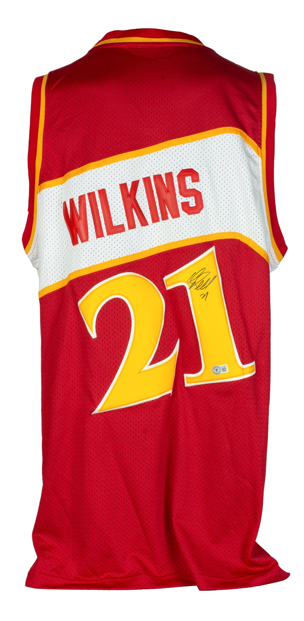 Dominique Wilkins Autographed Atlanta Hawks Adidas Hardwood Classics Jersey - Authentic Signed NBA Basketball Memorabilia - Perfect for Collectors, Fans, and Sports Decor