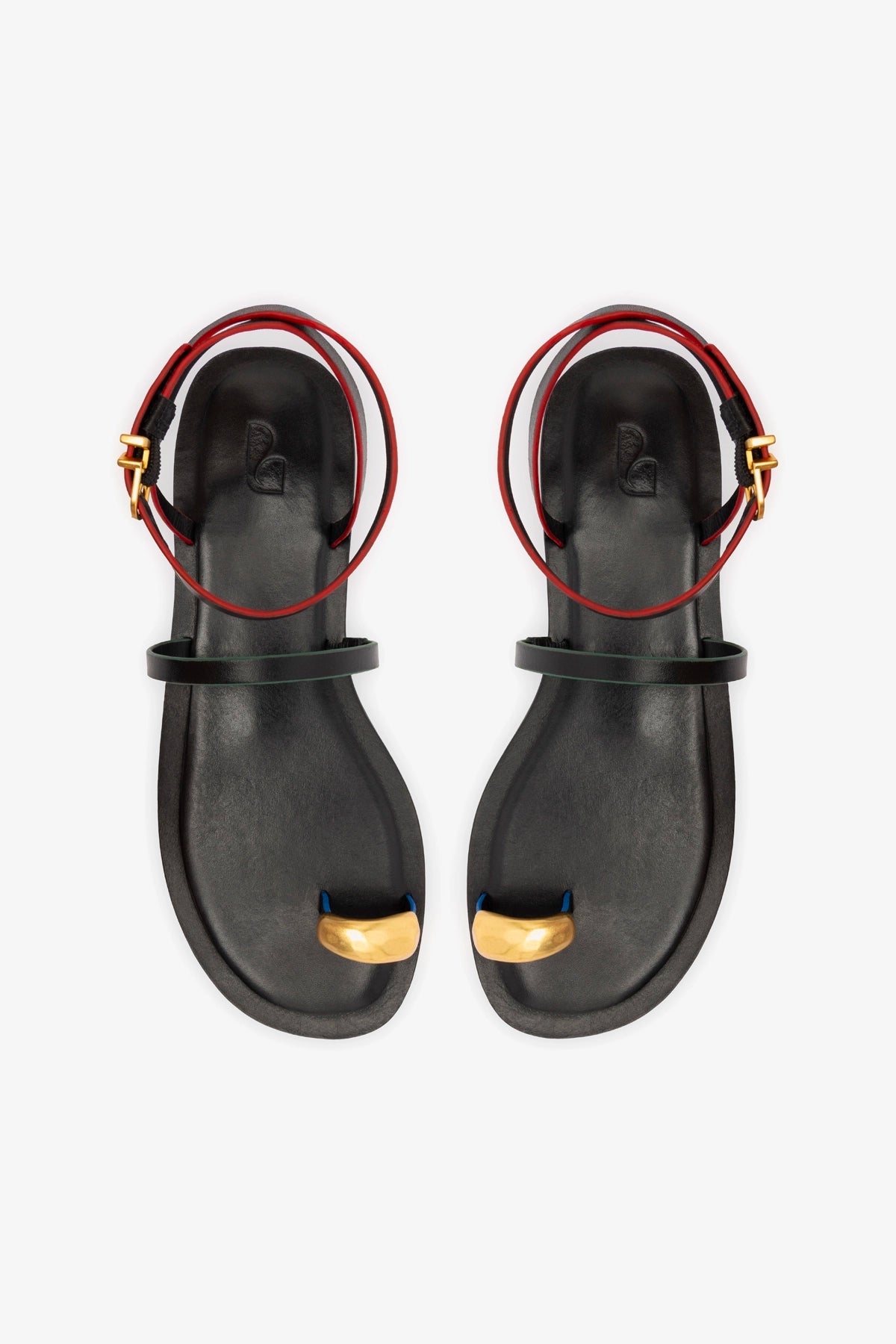Biarritz Flat Sandal - Black Leather Women's Comfortable Sandals for Beach, Vacation & Summer Outfits