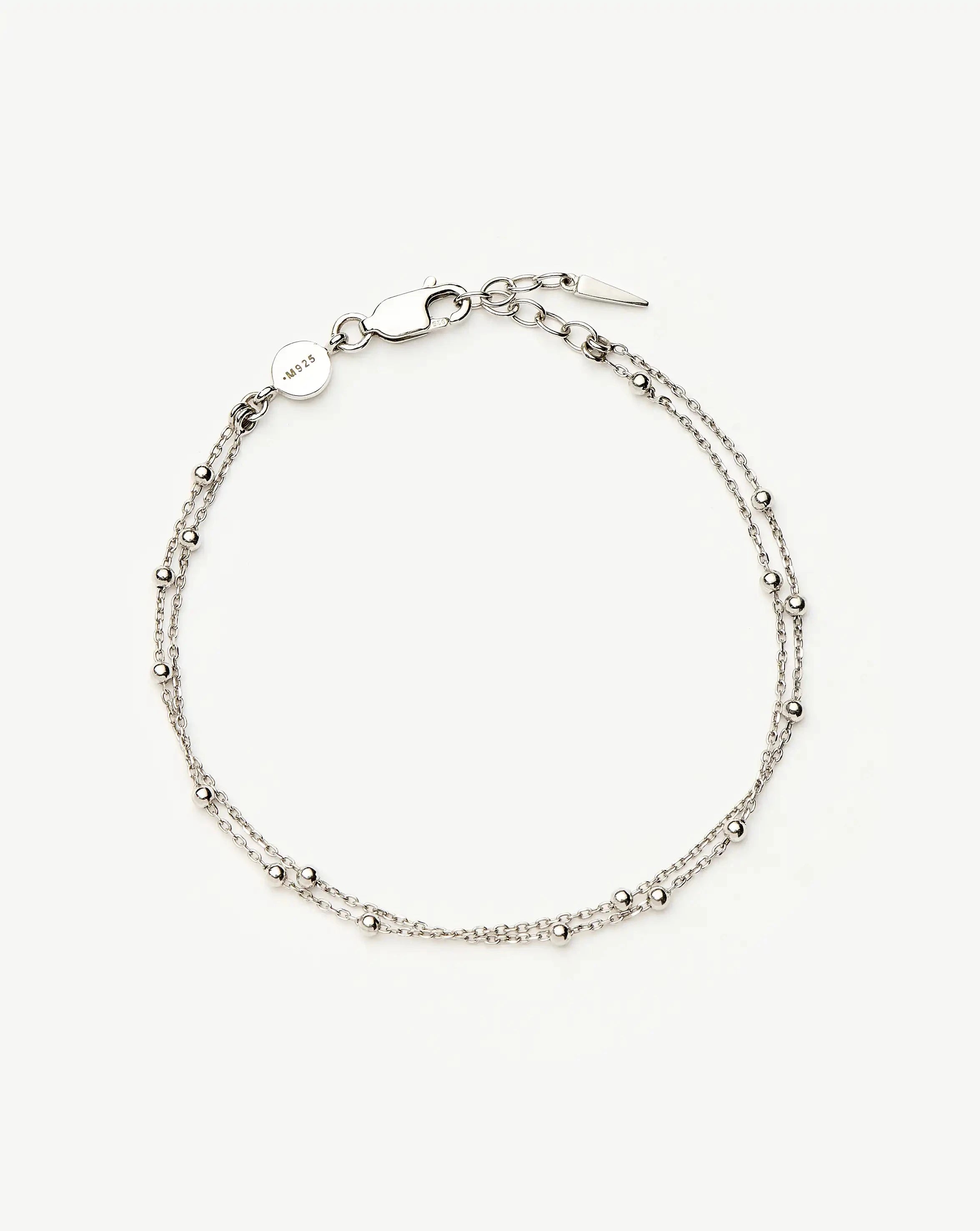 Double Chain Bracelet for Women - Elegant Layered Gold & Silver Cuff Bracelets - Perfect for Casual Wear, Office & Evening Outfits