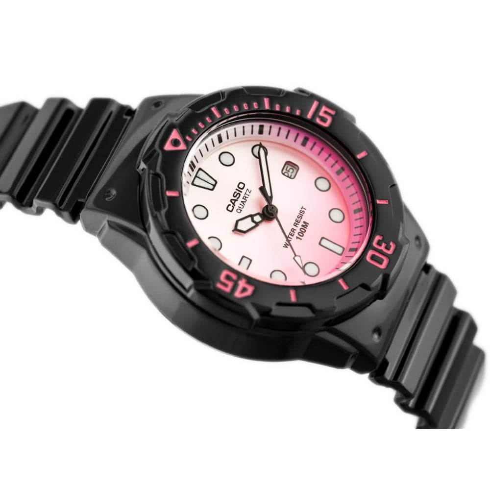 CASIO Analog LRW-200H-4EVDR Women's Watch with Black Resin Strap - Water Resistant, Durable & Stylish for Everyday Wear, Sports & Outdoor Activities