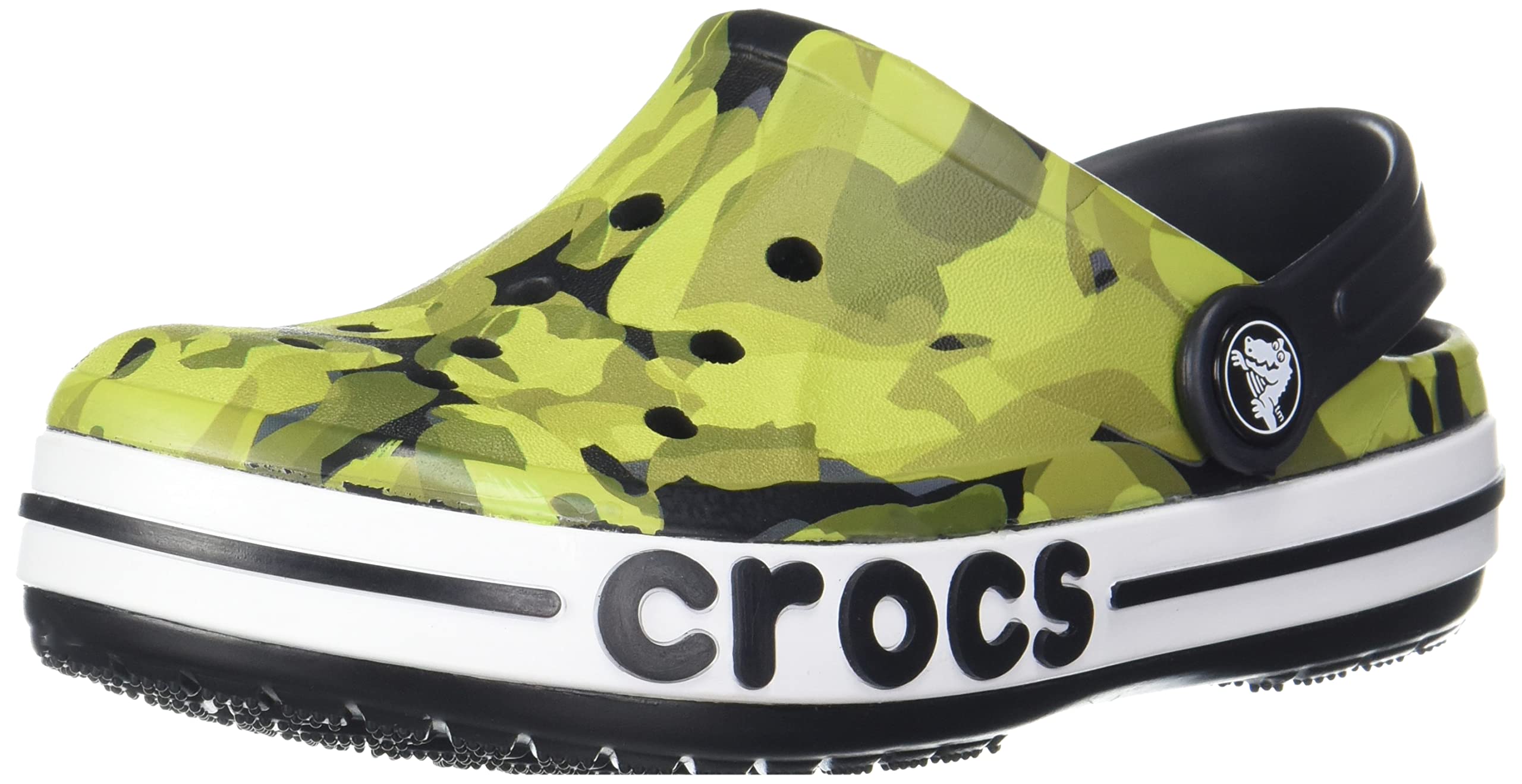 Crocs Unisex-Child Bayaband Bubble Camo Clog | Kids Water Shoes for Beach, Pool & Outdoor Play | Comfortable & Lightweight Slip-On Clogs