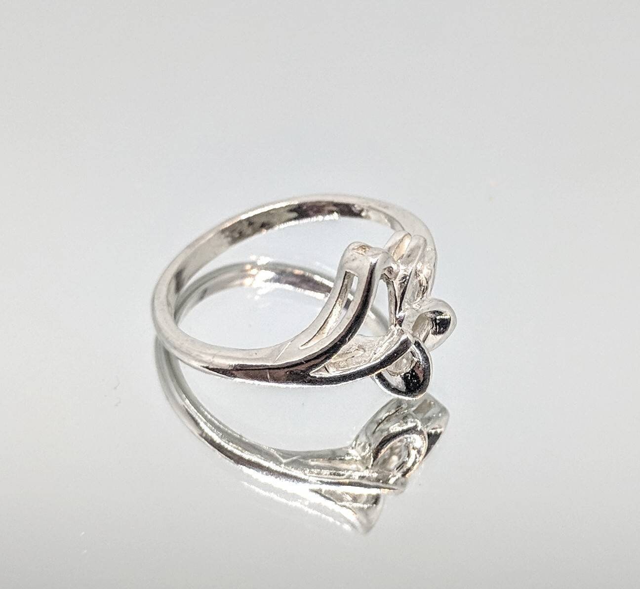 DIY Sterling Silver or 14K Gold Freeform Flower Ring - Size 7 Jewelry Setting for Women | Fashion Statement Ring 168027/148027 | Perfect for Weddings, Parties & Everyday Wear