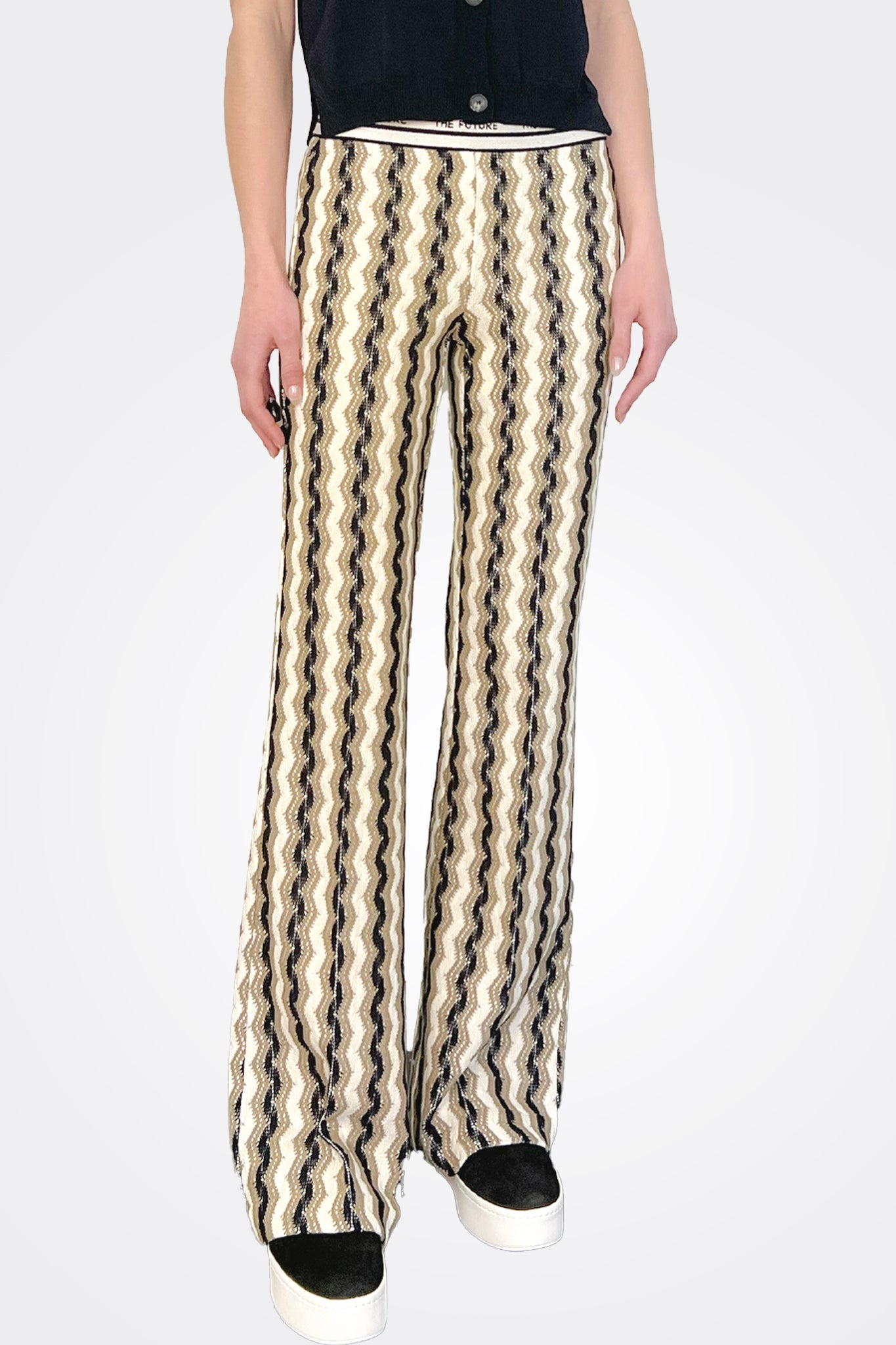Francis Trousers - Stylish ZigZag Pattern Pants for Men & Women | Perfect for Casual Wear, Office & Outdoor Activities