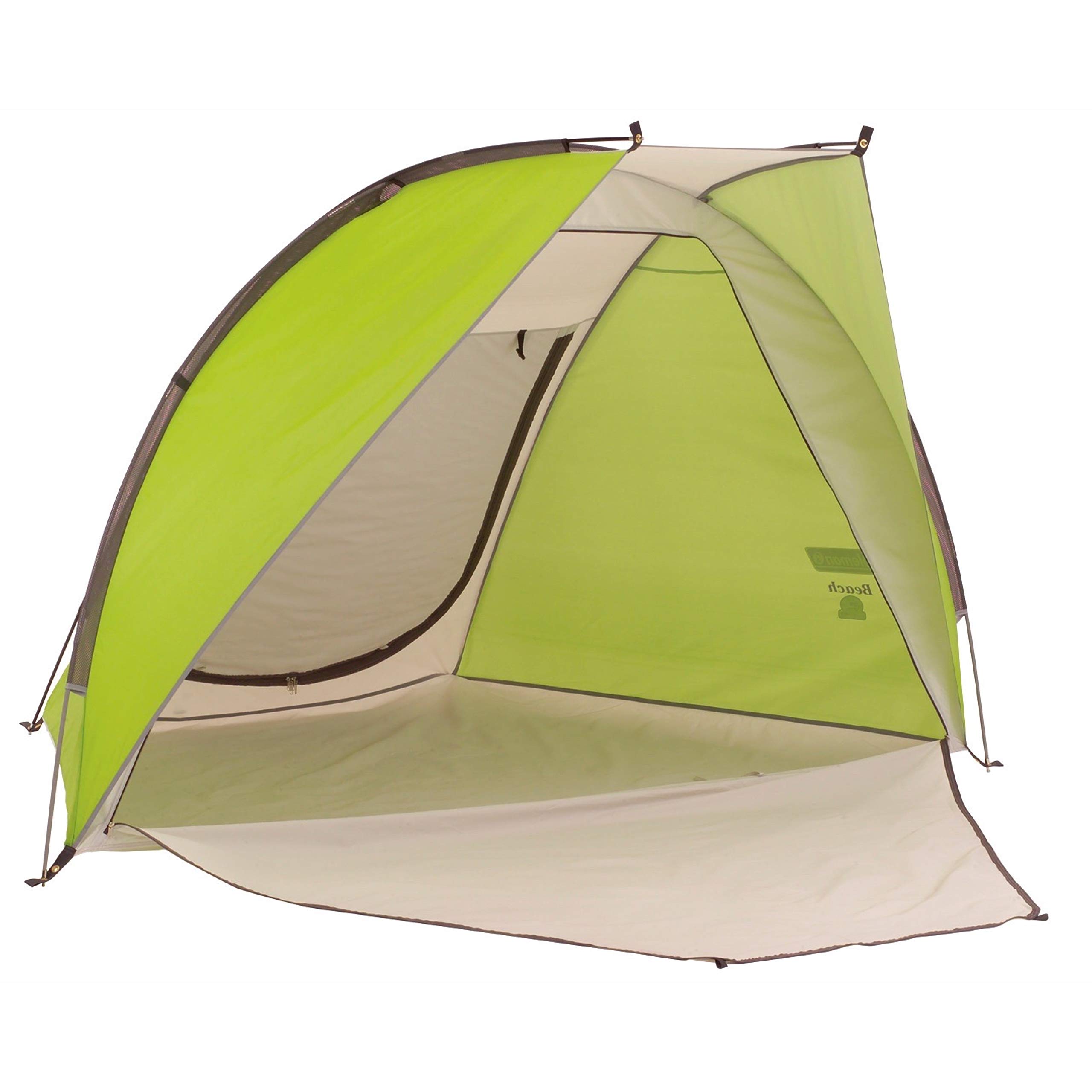Coleman Beach Shade Canopy Tent - Lightweight Portable Sun Shelter with UPF 50+ Protection | Easy 5-Minute Setup | Includes Sand Bags & Stakes for Wind Resistance | Perfect for Beach Trips, Park Outings, Backyard Relaxation & Family Picnics