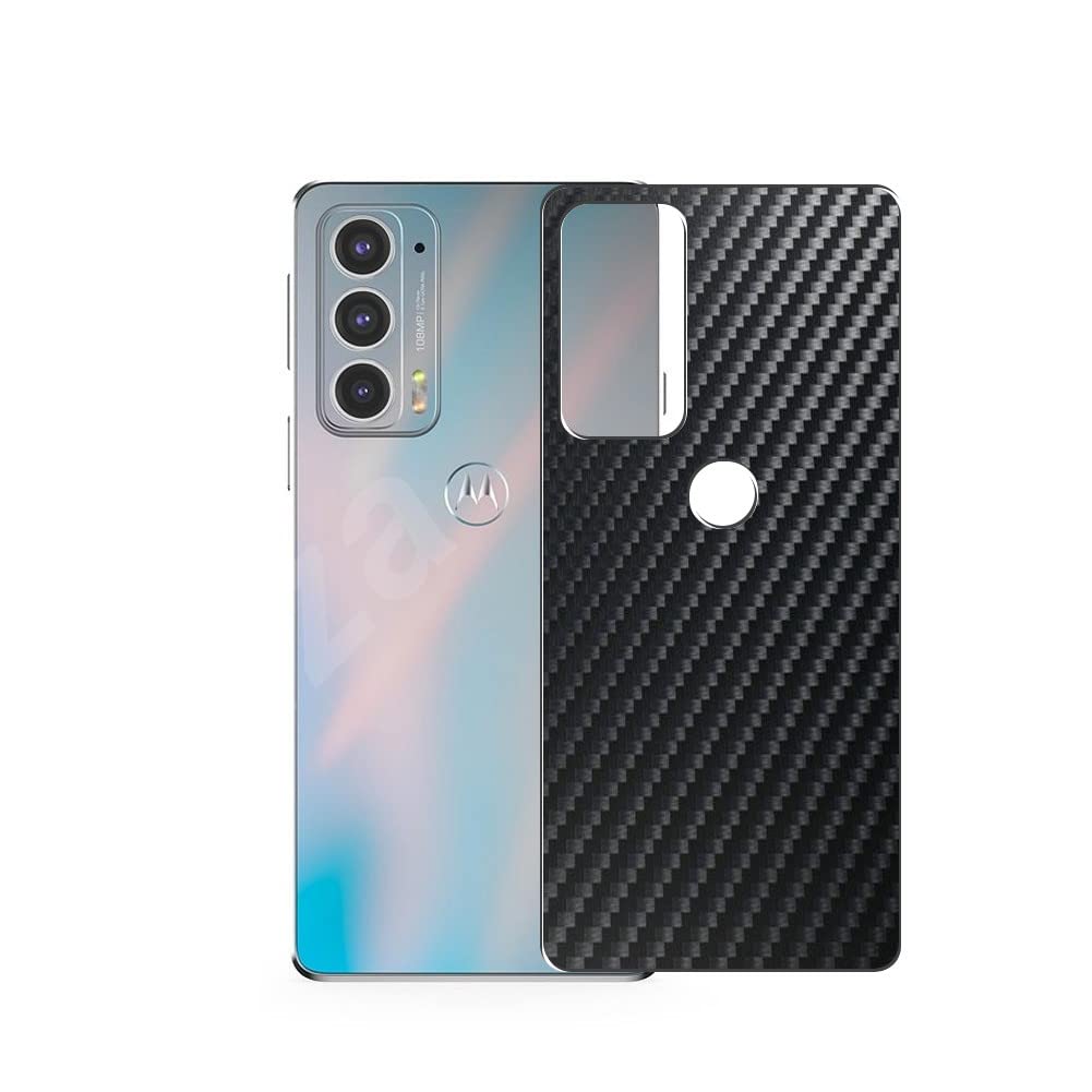 2 Pack Motorola Edge 20 Back Screen Protector - Carbon Black TPU Film Guard (Not Tempered Glass) | Scratch Protection for Rear Camera & Back Panel | Perfect for Everyday Use & Outdoor Activities