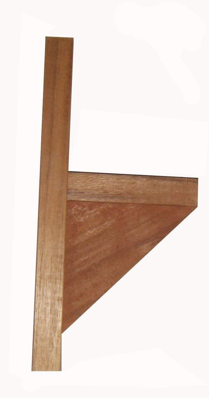Premium Teak Wood Planter Box Supports & Brackets - Heavy Duty for 6