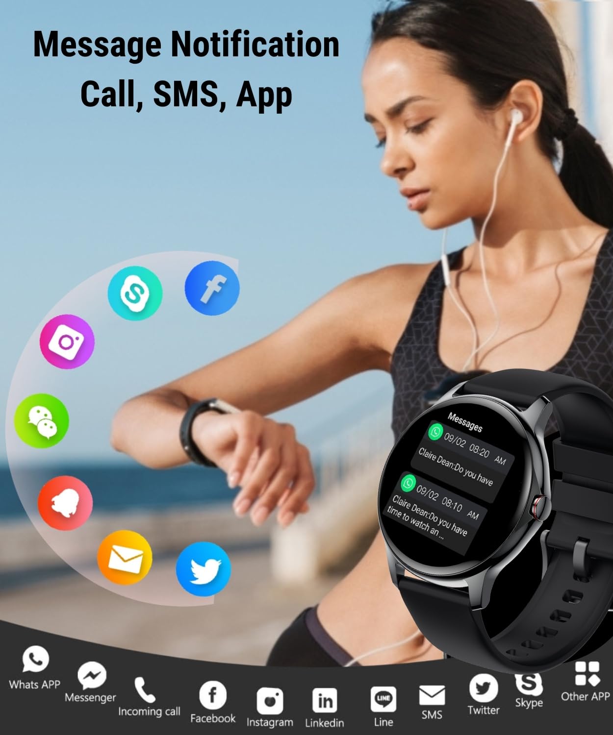 Smart Watch for Women & Men - 1.32