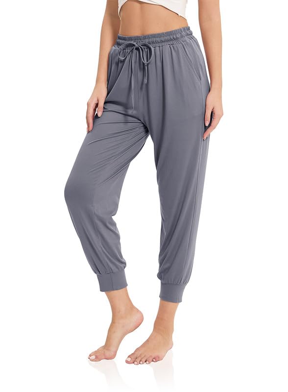 BETTE BOUTIK Women's High Waist Baggy Sweatpants - Stretchy Jogging Pants with Tapered Leg for Workout, Yoga & Lounge Wear | Comfortable Casual Athletic Pants