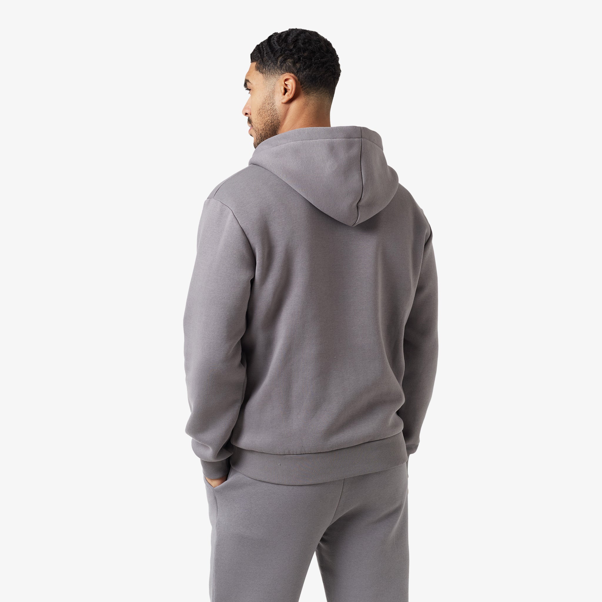 Comfortable Full Zip Hoodie for Men & Women - Soft Mid Grey Pullover | Perfect for Casual Wear, Gym, and Outdoor Activities