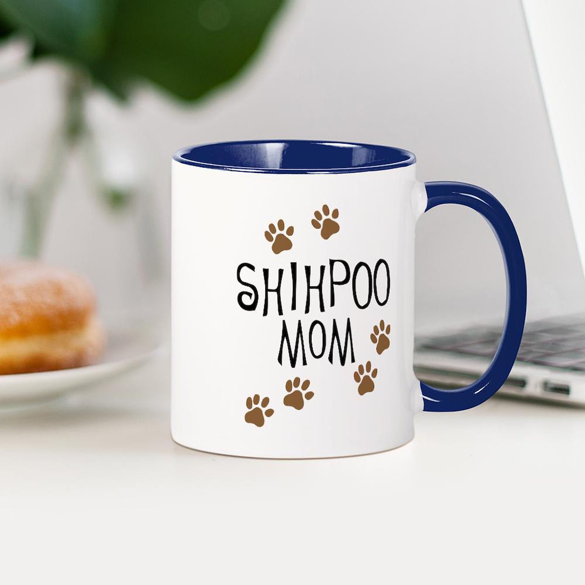 Shihpoo Mom Ceramic Coffee Mug 11 oz (325 ml) - Perfect Gift for Dog Lovers, Ideal for Tea, Coffee & Hot Drinks at Home or Office