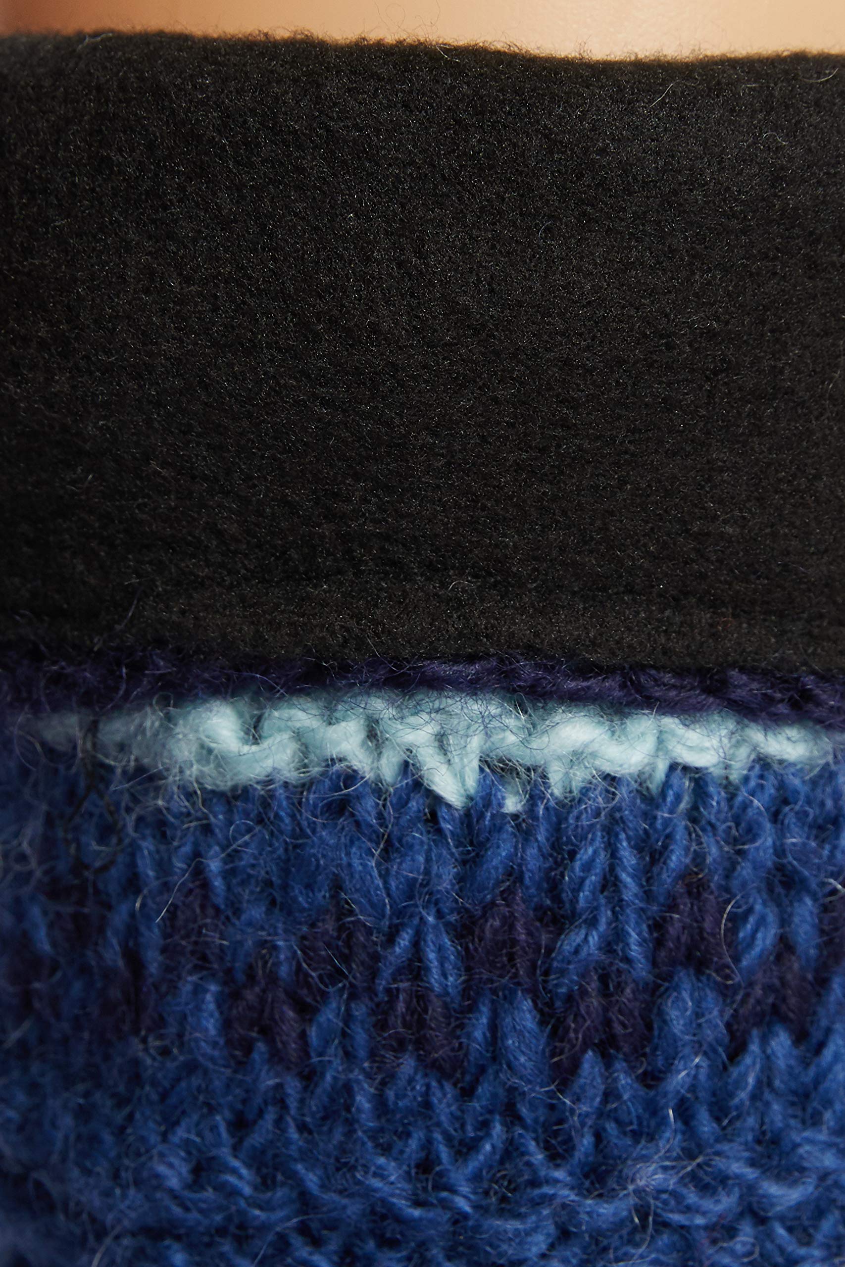 Warm Hand-Knit Tibetan Wool Socks with Fleece Lining & Anti-Slip Soles - Cozy Long Slipper Socks for Winter, Home, Yoga & Meditation Comfort