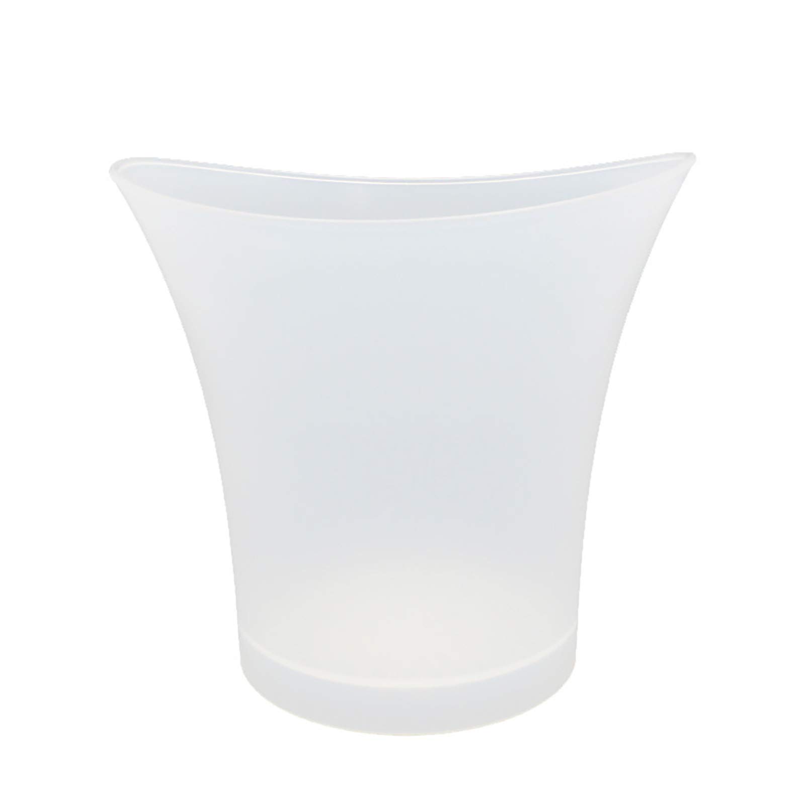 5L LED Ice Bucket - Round Champagne & Beer Cooler with Luminous Glow - Plastic Barware for Kitchen, Dining & Party - Includes 12oz Double Wall Glass (Multicolor, One Size) - Perfect for Cocktail Parties, Weddings & Outdoor Gatherings