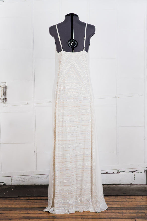 Mara Hoffman Selene Wedding Gown - Elegant Lace Bridal Gown for Beach, Garden & Destination Weddings
