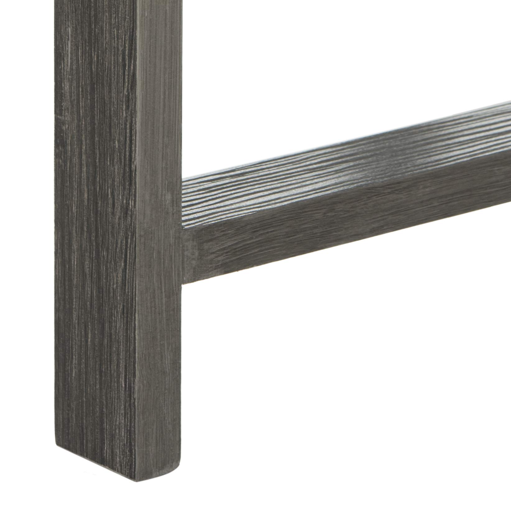 SAFAVIEH Home Collection Cursten Retro Wood Tray Top Coffee Table - Dark Grey Modern End Table for Living Room, Bedroom & Office Decor