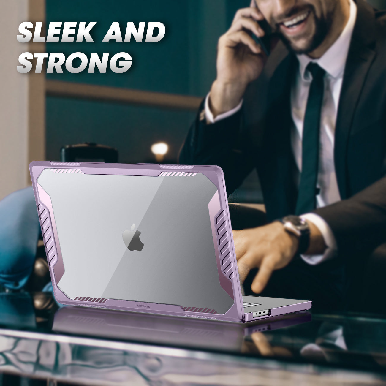 Apple MacBook Pro 16-inch M1/M2 Pro Case (2021-2023 Model) - SUPCHE Unicorn Beetle Pro Protective Cover - Shockproof & Scratch-Resistant - Purple | Perfect for Work, Travel & College Students