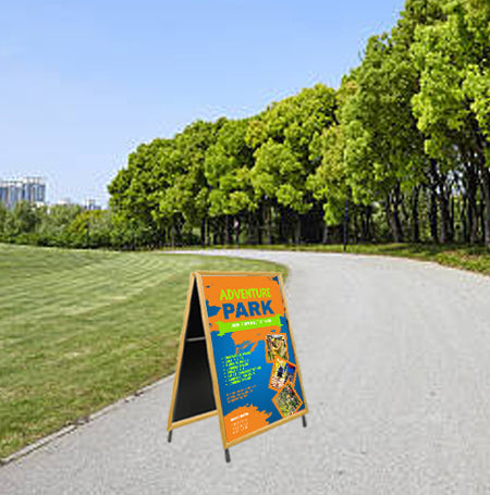36x72 A-Frame Wooden Snap Sign Holder with 1 1/4