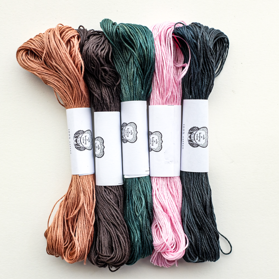 Handmade Naturally Dyed Sashiko Thread - Custom Color Options for Japanese Embroidery & Fabric Repair | Perfect for Boro Stitching, Quilting, and Visible Mending Projects