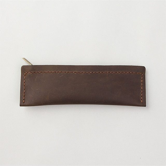 Premium Leather Pen Case for Travelers - Compact S Size in Rich Brown | Perfect for Organizing Pens, Pencils & Stationery on the Go | Ideal for Business Trips, Journaling & Everyday Carry