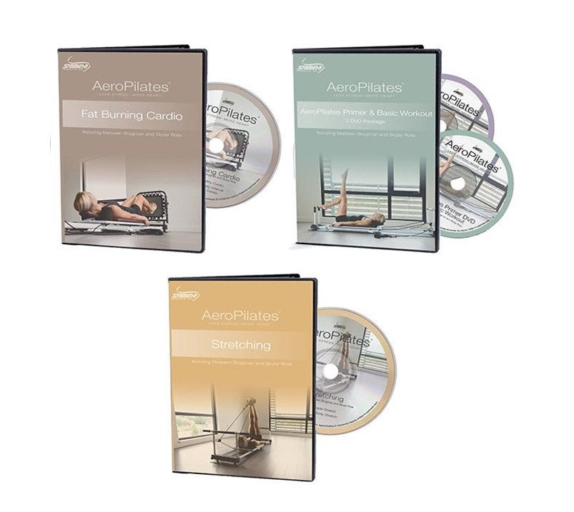 Aeropilates 4 DVD Set - Complete Home Workout Program for Core Strength & Flexibility | Perfect for Pilates Beginners & Home Fitness