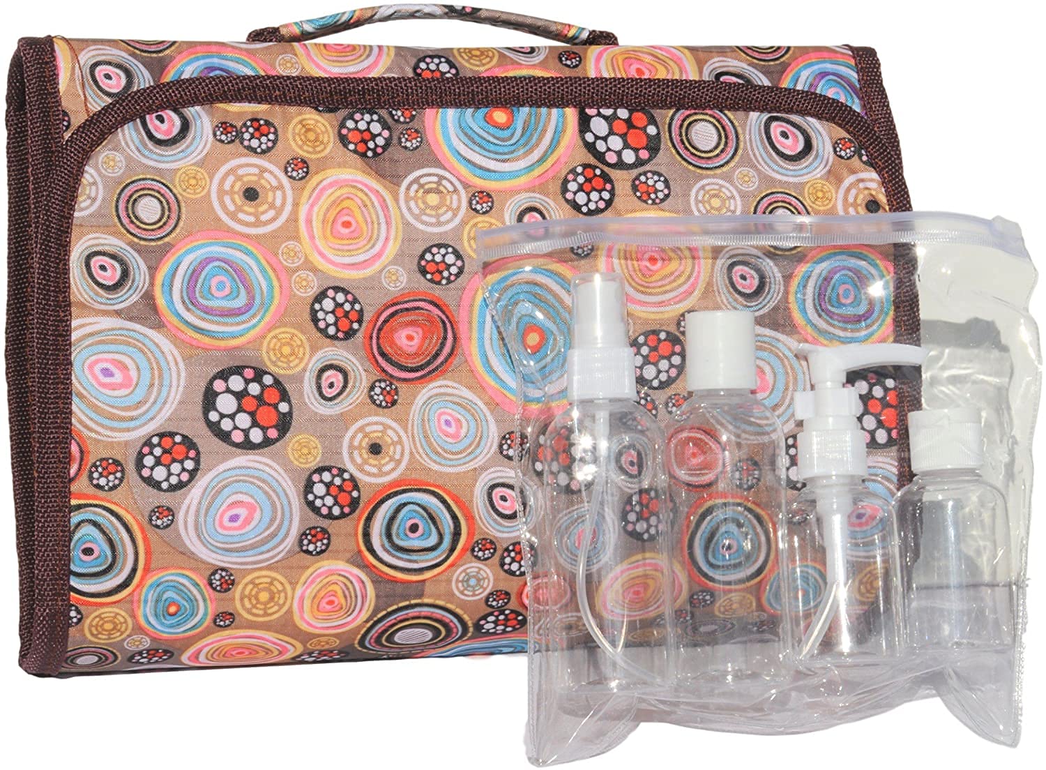 Premium Unisex Hanging Toiletry Bag with TSA-Approved Plastic Bottles - Travel Toiletries Organizer for Men, Women & Teens - Ideal for Father's Day Gifts, Business Trips & Family Vacations