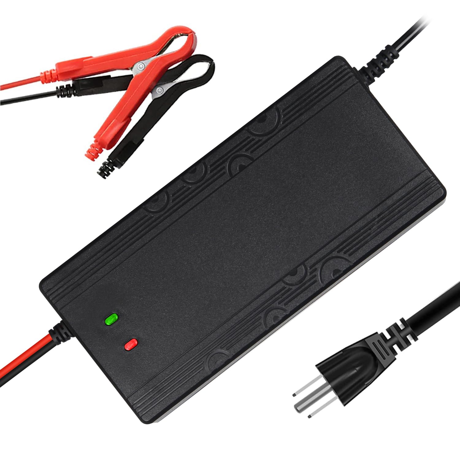 12V 10A LiFePO4 Battery Charger 14.6V - Smart Charger & Maintainer for Lithium Iron Phosphate Deep Cycle Batteries - Perfect for RVs, Boats, Solar Systems & Automotive Applications