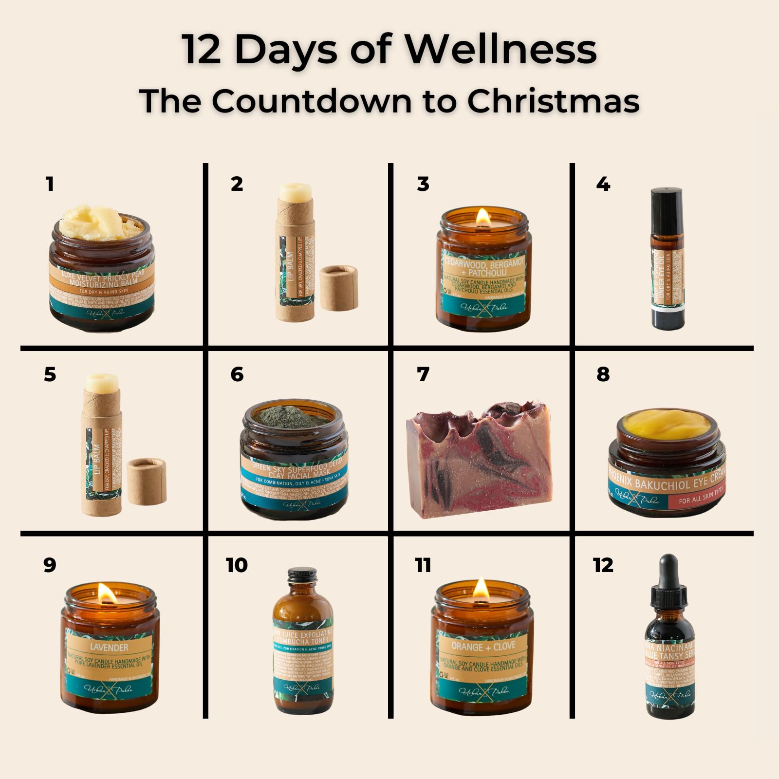 12 Days of Self Care Advent Calendar 2023 - Luxury Beauty & Skincare Gift Set for Women with Candles | Spa & Holiday Relaxation Essentials | Perfect Christmas Present for Her, Self-Care Lovers & Stress Relief
