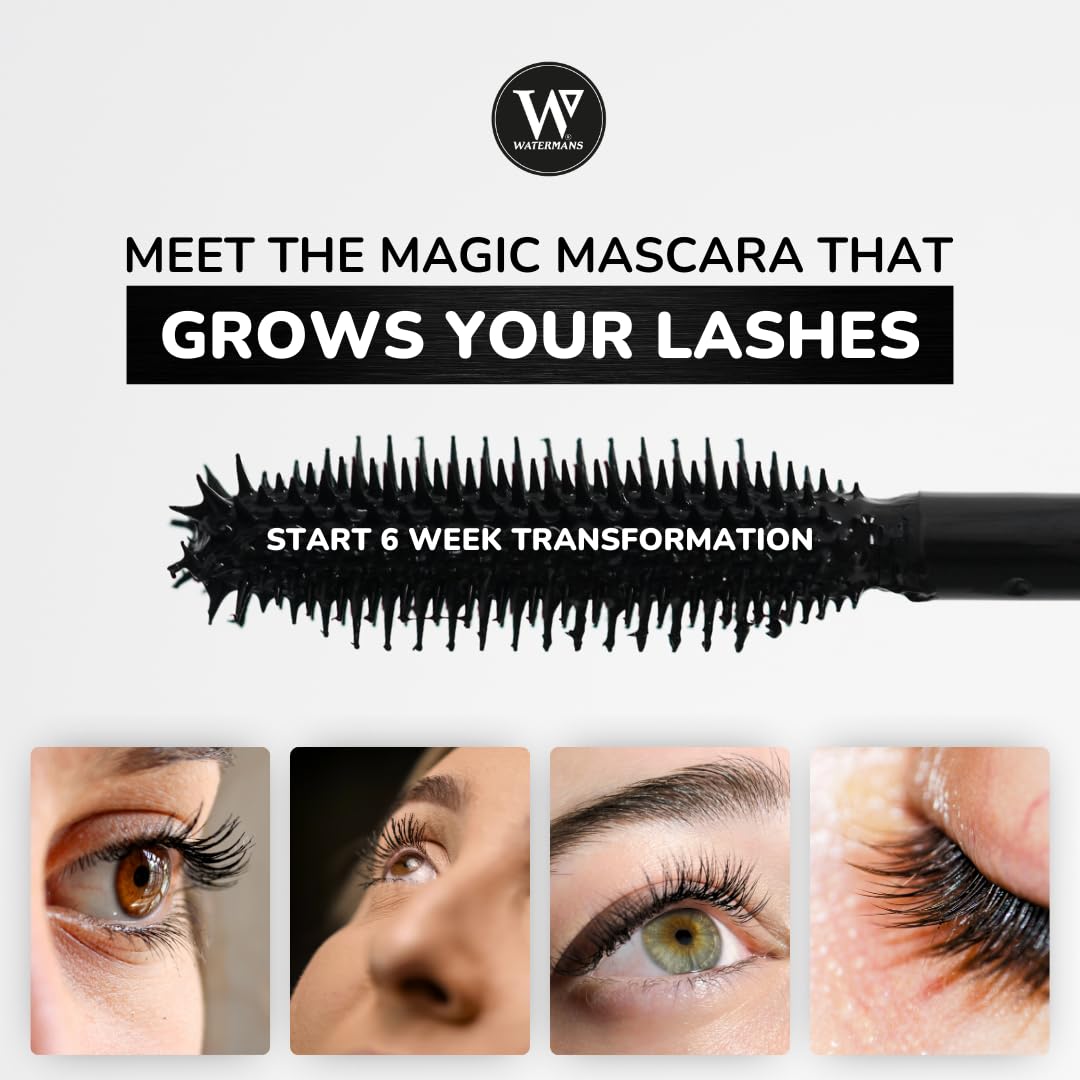Lashology Eyelash Growth Mascara with Lash Serum - Black | Volumizing & Lengthening Mascara for Thicker, Fuller, Stronger Lashes | Perfect for Daily Use & Special Occasions